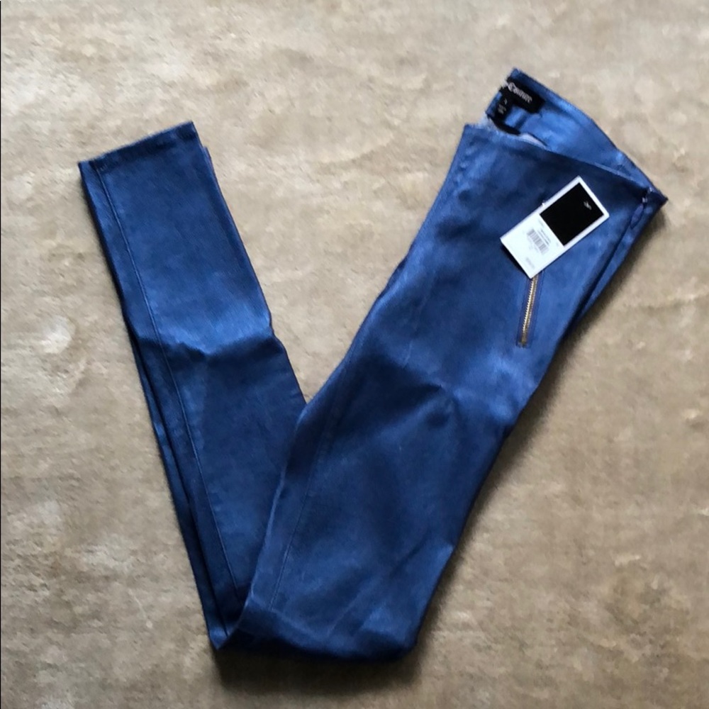 NWT Juicy Couture Leather Stretch Leggings Size 2